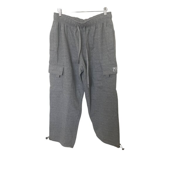 Pro Club Heavyweight Gray Cargo Sweatpants